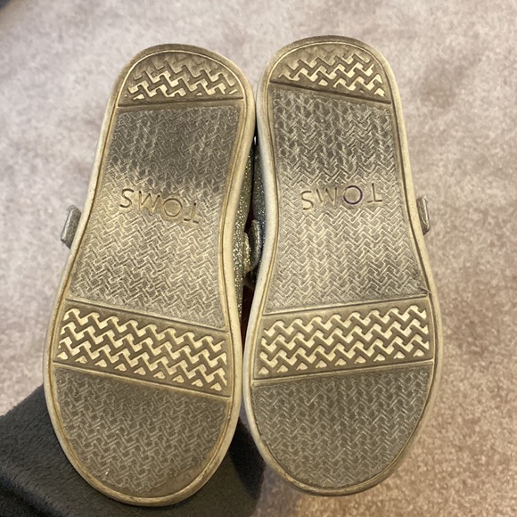 Toms Toddler 8 Silver Iridescent Mary Jane - Picture 4 of 5